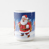 Aangepaste kerst koffie mok, Jolly Santas. Koffiemok (Center)