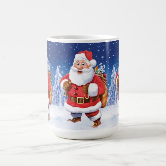 Aangepaste kerst koffie mok, Jolly Santas. Koffiemok (Center)