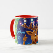 Aangepaste Kerst koffie mok, Rudolph & lichten Mok