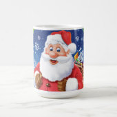Aangepaste kerst koffie mok, Santa en speelgoed za Koffiemok (Center)