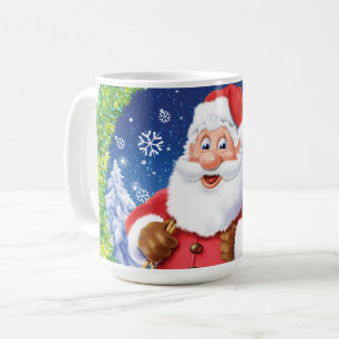Aangepaste kerst koffie mok, Santa en speelgoed za Koffiemok