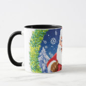 Aangepaste kerst koffie mok, Santa en speelgoed za Mok (Links)