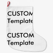 Aangepaste kerst kous - dubbelzijdige print grote kerstsok (Voorkant)