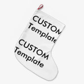 Aangepaste kerst kous - dubbelzijdige print grote kerstsok (Voorkant (Hangend))