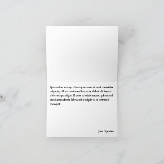 Aangepaste kerst meisje cartoon kaart (Binnen)