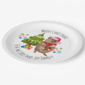 Aangepaste kerst met Quokka Papieren Bordje (Gekanteld)