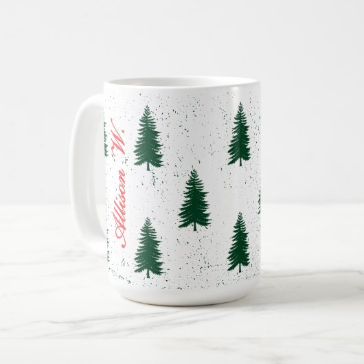 Aangepaste kerst Mok voor vrouwen, Mannen, collega (Voorkant links)