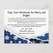 Aangepaste kerst onroerend goed landbouw feestdagenkaart (Voorkant)