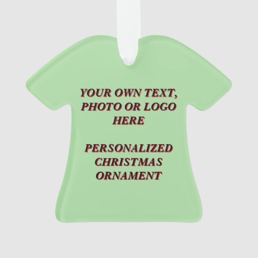 Aangepaste kerst ornament - Creëer uw eigen ontwer (achterkant)