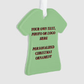 Aangepaste kerst ornament - Creëer uw eigen ontwer (voorkant)