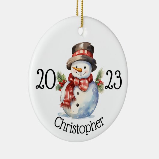 Aangepaste kerst ornament, sneeuwman ornamenten (Rechts)