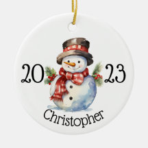 Aangepaste kerst ornament, sneeuwman ornamenten