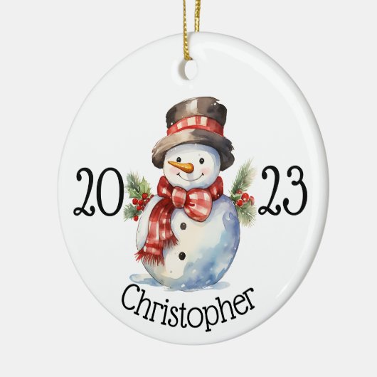 Aangepaste kerst ornament, sneeuwman ornamenten (Links)
