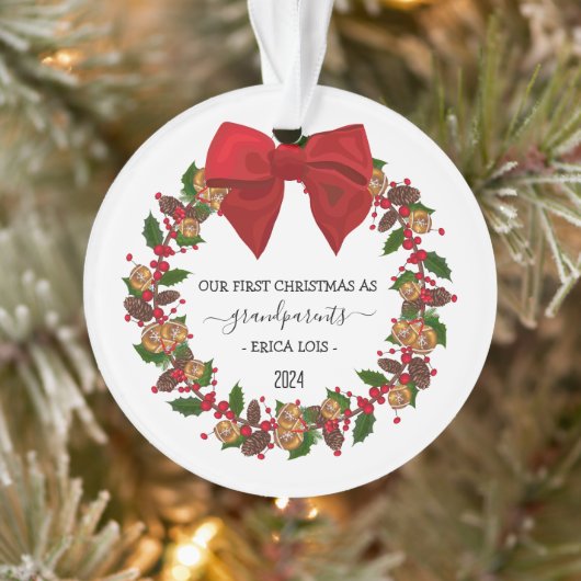 Aangepaste Kerst Ornament voor Grootouders Gift (Boom)