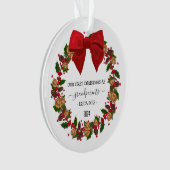 Aangepaste Kerst Ornament voor Grootouders Gift (voorkant)