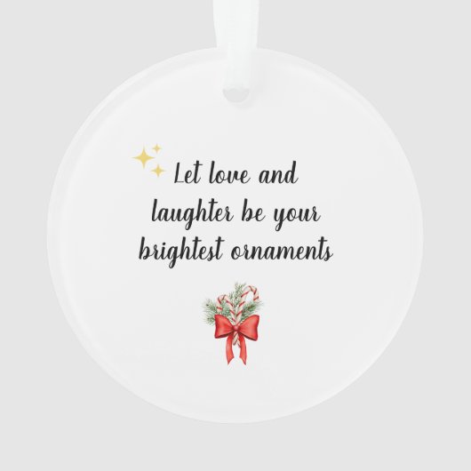 Aangepaste Kerst Ornament voor Grootouders Gift (achterkant)