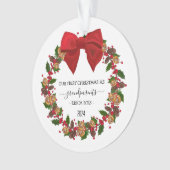 Aangepaste Kerst Ornament voor Grootouders Gift (voorkant)