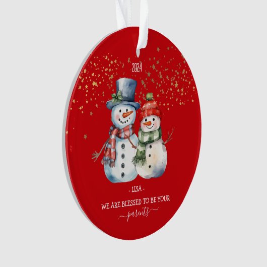 Aangepaste Kerst Ornament voor Kinderen Gift Kinde (voorkant)