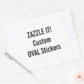 Aangepaste Kerst OVAL Stickers Blank Sjabloon (Envelop)