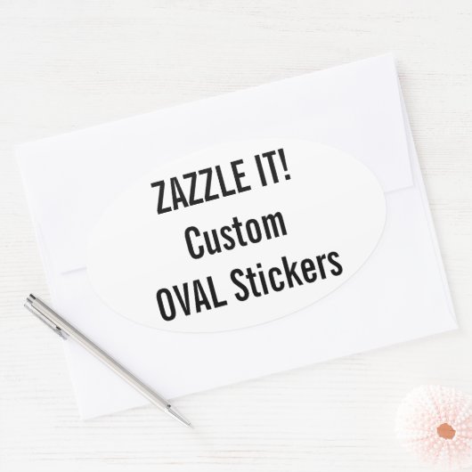 Aangepaste Kerst OVAL Stickers Blank Sjabloon (Envelop)