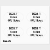 Aangepaste Kerst OVAL Stickers Blank Sjabloon (Vel)