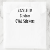 Aangepaste Kerst OVAL Stickers Blank Sjabloon (Tas)