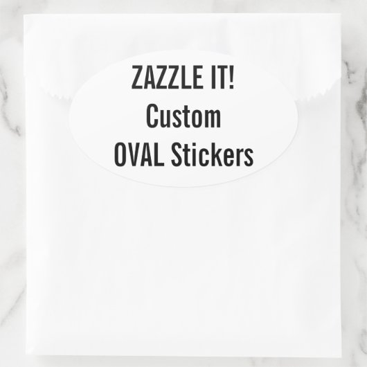 Aangepaste Kerst OVAL Stickers Blank Sjabloon (Tas)