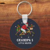 Aangepaste kerst-overeenkomende kerstfamilie met f sleutelhanger (Voorkant)