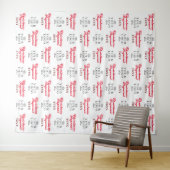 Aangepaste Kerst Pageant Step en Repeat Achtergron Wandkleed (In Situ (horizontaal))