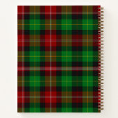Aangepaste Kerst Plaid Notitieboek (Achterkant)