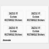 Aangepaste Kerst RECHTHOEK Stickers Lege Sjabloon (Vel)