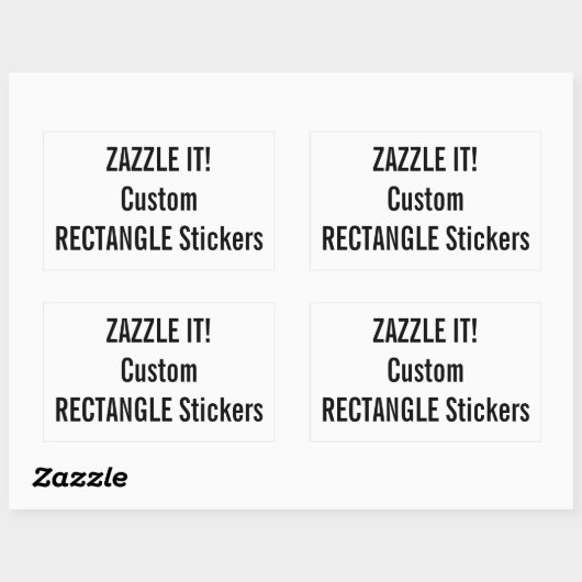 Aangepaste Kerst RECHTHOEK Stickers Lege Sjabloon (Vel)