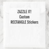 Aangepaste Kerst RECHTHOEK Stickers Lege Sjabloon (Tas)