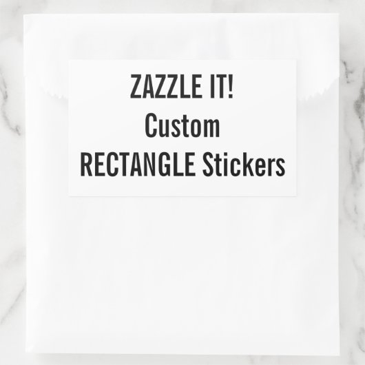 Aangepaste Kerst RECHTHOEK Stickers Lege Sjabloon (Tas)