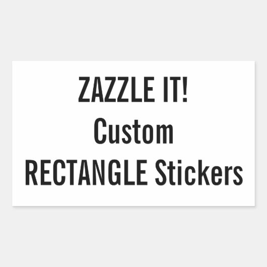 Aangepaste Kerst RECHTHOEK Stickers Lege Sjabloon (Voorkant)