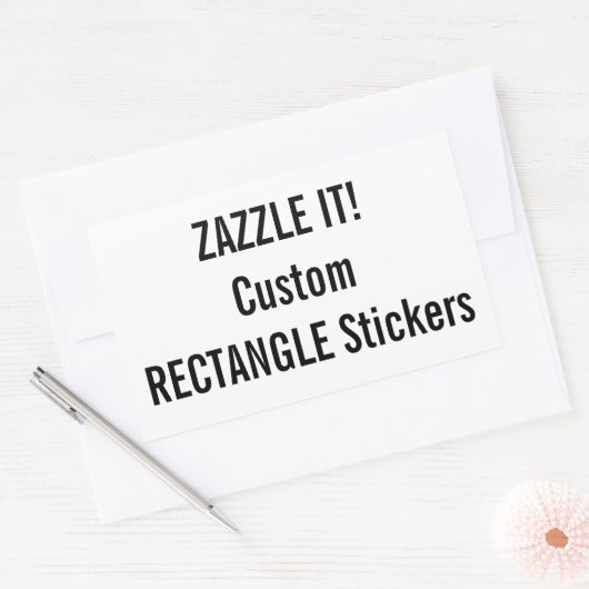 Aangepaste Kerst RECHTHOEK Stickers Lege Sjabloon (Envelop)