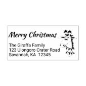 Aangepaste kerst retour adres stempel schattige Gi (Afrduk)