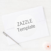 Aangepaste Kerst ROND Gevormde Gift Stickers (Envelop)
