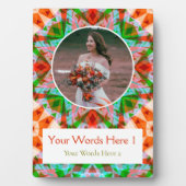 Aangepaste Kerst Rood Groene Ster Trouwen Passen g Fotoplaat (voorkant)