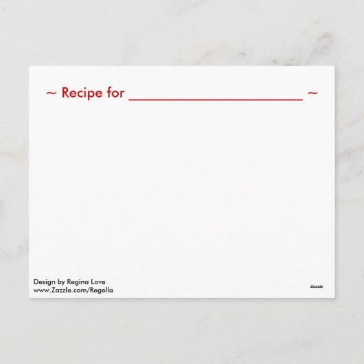 Aangepaste kerst sneeuwrecept Kaarten Feestdagenkaart (Achterkant)