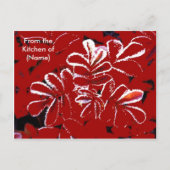 Aangepaste kerst sneeuwrecept Kaarten Feestdagenkaart (Voorkant)