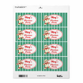 Aangepaste kerst Snoep labels (Full Sheet)
