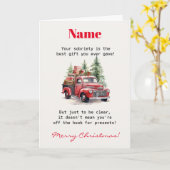 aangepaste kerst soberheid kaart (Gele Bloem)