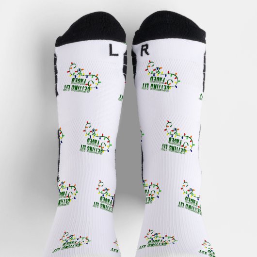 Aangepaste kerst Sokken, Grappig krijgen verlicht  Sokken (Top)