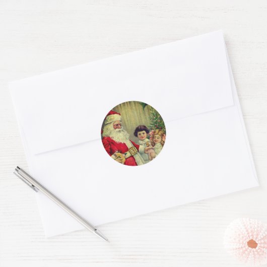 AANGEPASTE KERST STICKER  ILLUSTRATIE (Envelop)
