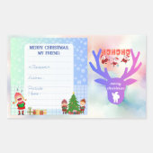 Aangepaste kerst stickers (Voorkant)