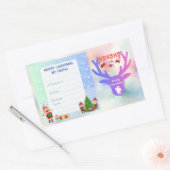 Aangepaste kerst stickers (Envelop)