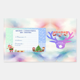 Aangepaste kerst stickers