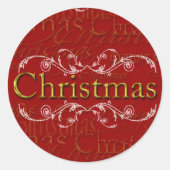 Aangepaste Kerst stickers (Voorkant)