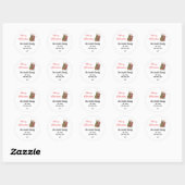 Aangepaste Kerst stickers (Vel)